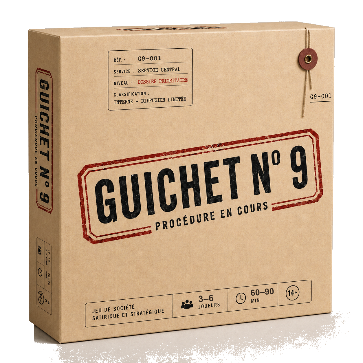 Boîte du jeu Guichet N°9, vue 3D